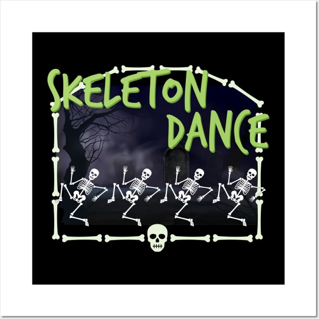 Skeleton Dance Wall Art by 5571 designs